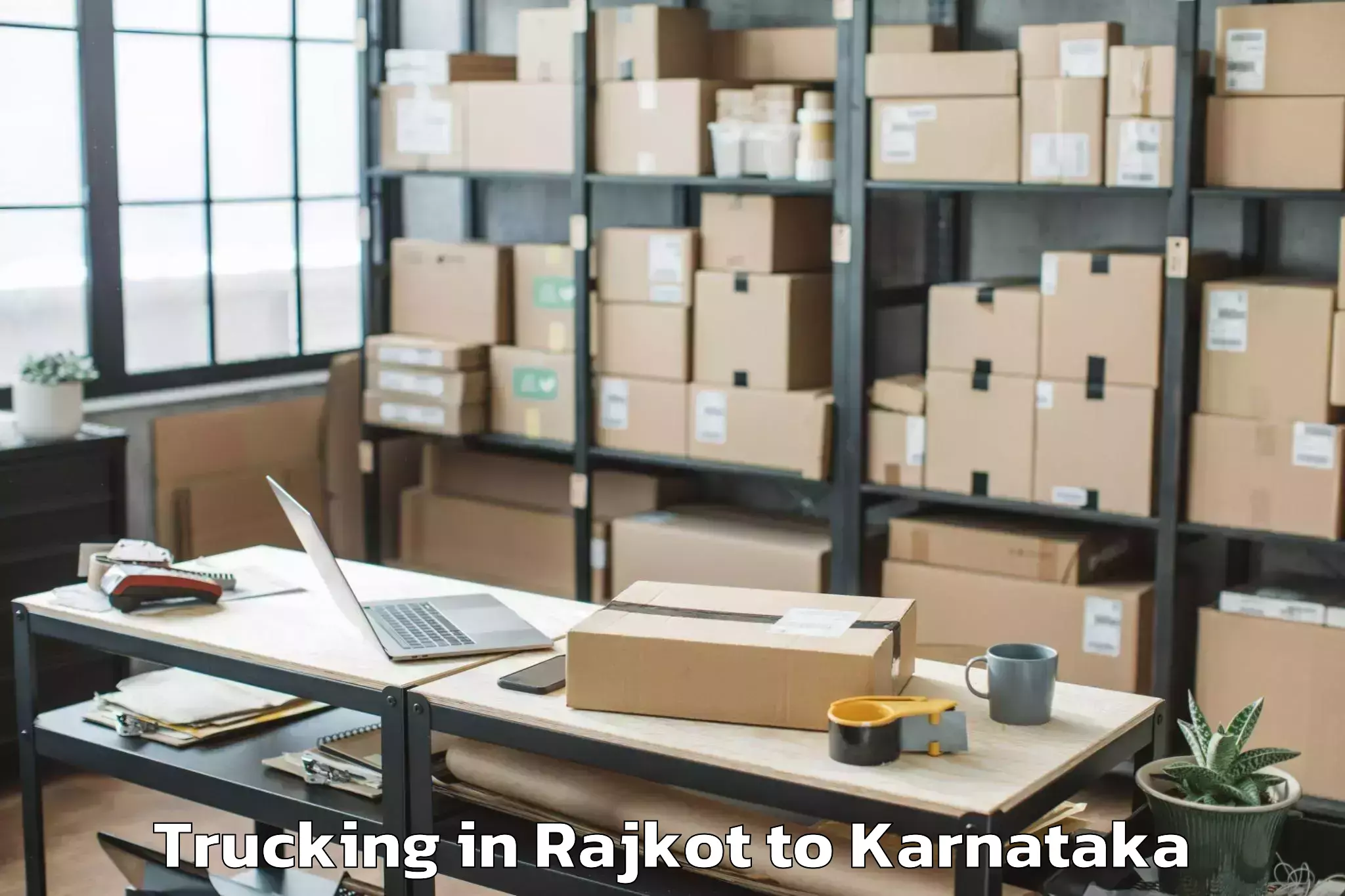 Book Rajkot to Konnur Trucking Online